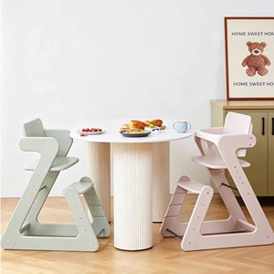 Chaise haute multifonction 3 en 1 pour bébé, chaise haute réglable pour bébé, siège en bois, chaise haute pour bébé avec table à manger - Product Image 3