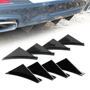Protector de Esquina Inferior Triangular Decorativo para Parachoques Trasero de Coche, Universal, para 4 Coches - Product Image 1