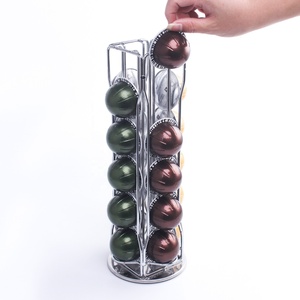Support pivotant pour capsules de café Nespresso <span class=keywords><strong>Vertuoline</strong></span>, idéal pour les amateurs de café, accès facile, capacité de 20 capsules, antidérapant - Product Image 4