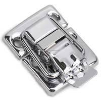 Loquet de serrure à tirette en acier pour accessoires de valise, petite guitare, boîte à musique, quincaillerie de valise fonctionnelle