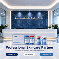 Usine de peptides du Guangdong, Chine, poudre lyophilisée GHK-Cu à 99% de pureté, matière première cosmétique, peptides de collagène intermédiaires