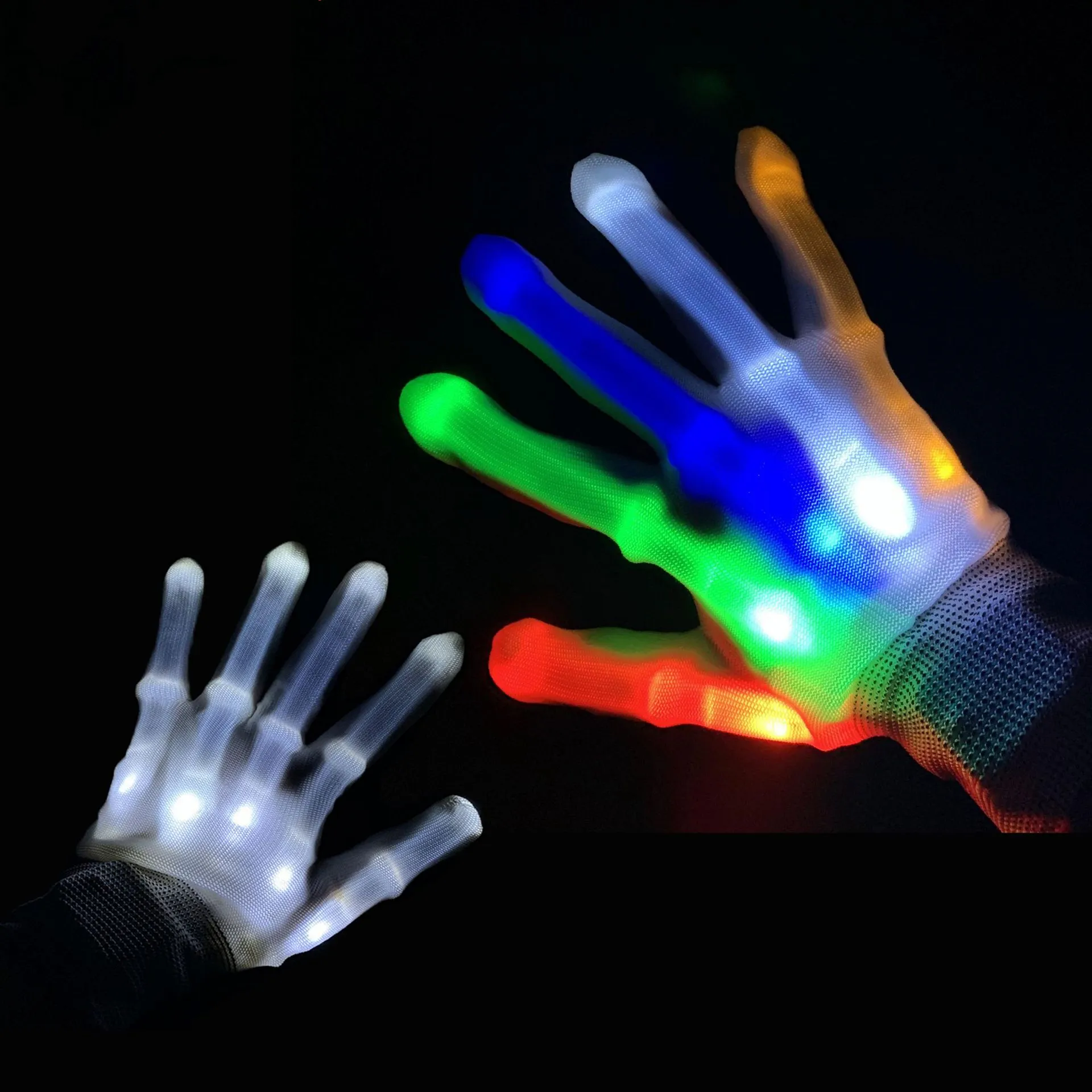 Pafu Christmas Cool Toys for Kids Adults Glowing Christmas Costume Clubbing Party Favors Novelty Toys LED Gloves Light Up Gloves