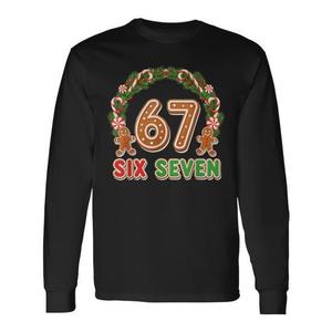 T-shirt a maniche lunghe Gingerbread 67 Six Seven Christmas, regalo per le vacanze - Product Image 1