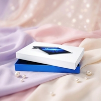Boîte d'emballage électronique de luxe personnalisée pour ordinateur, en carton avec revêtement UV, feuille d'or, recyclable, forme de valise, boîte rigide