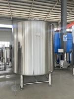 Réservoir d'eau glacée au glycol de 1500 L, réservoirs en acier inoxydable fermés pour machine de brasserie
