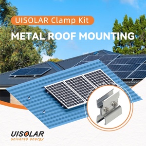 อุปกรณ์ยึดแผงโซลาร์เซลล์อลูมิเนียม UISOLAR สำหรับหลังคาแบบ Standing Seam ตัวหนีบยึดแผงโซลาร์เซลล์แบบ Klip <span class=keywords><strong>Lok</strong></span> - Product Image 2