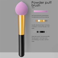 Pinceau de maquillage correcteur à tête de champignon douce, neuf d'usine, poils synthétiques, manche en bois pour le visage - Éponge cosmétique en gros sous marque privée