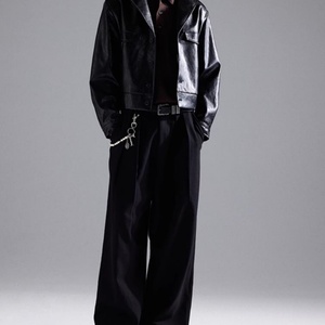 Chaqueta de Motociclista de Cuero PU Estilo Urbano Personalizada para Hombre con Decoración de Botones, Servicio OEM Disponible - Product Image 4