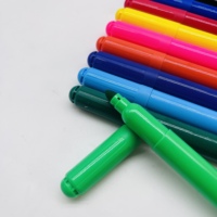 Ensemble de 12 marqueurs lavables à pointe large, non toxiques, à base d'eau, pour enfants et tout-petits, pour le dessin, la rentrée scolaire, cadeau de papeterie artistique