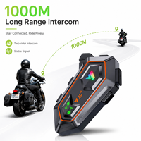 Casque Intercom Moto Sans Fil pour Communications Pilote-Pilote, Musique et Navigation