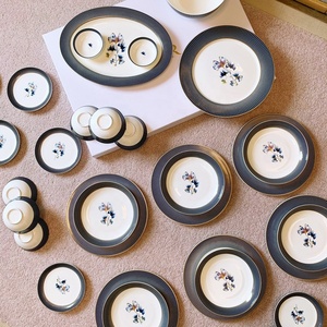 ชุดอาหารค่ำลายจิงโกะสีฟ้าสไตล์ยุโรปหรูหราดีไซน์ใหม่ - Product Image 1