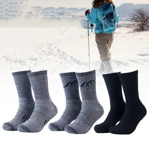 Wholesale Outdoor Performance Trekking Socks Thick Warm Wool Hiking Sports Socks For Men