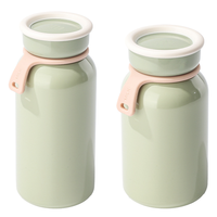 Thermos portable pour étudiants de 300 ml et 400 ml, sans BPA, écologique, en acier inoxydable, à isolation sous vide, pour le lait