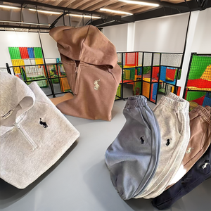 Moda 1-5 años de edad niño Stock niños usan Casual sólido niños Sudadera con capucha traje al por mayor ropa barata para niños ropa de bebé - Product Image 2