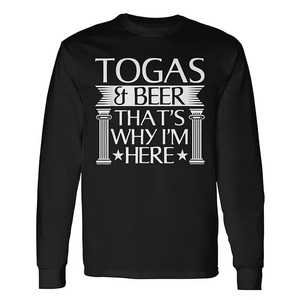 T-shirt à manches longues avec citation de fête de Toga Party - Product Image 2