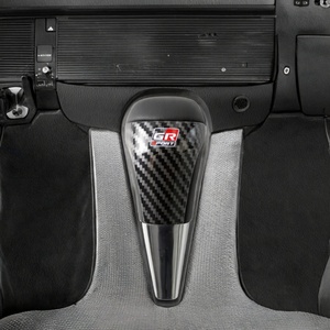 ABS Carbon Fiber Leather Automatic GR Sport Gear <b>Shift</b> <b>Knob</b> for Toyota Hilux - Product Image 2