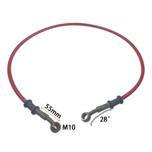 Tuyaux de frein de moto Mochi en acier coloré tressé pour la réparation et le remplacement des freins à disque - Product Image 3