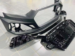 ชุดแต่งกันชนหน้าสไตล์ RS5 สำหรับ <span class=keywords><strong>Audi</strong></span> <span class=keywords><strong>A5</strong></span> S5 B9 ปี <span class=keywords><strong>2020</strong></span> 2021 2022 2023 2024 พร้อมกระจังหน้าสีดำ - Product Image 4