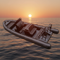 Bateaux pneumatiques rigides en aluminium Patrol 23ft Rhib 700 Hypalon/PVC à vendre
