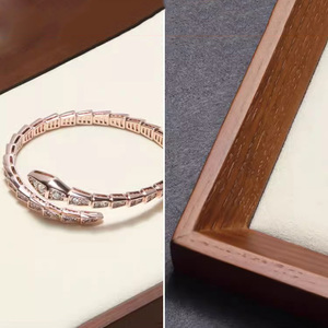 Customized logo Wooden Jewelry Display Props, <strong>Rings</strong> Necklaces Storage <strong>Plates</strong>, Jewelry Display Trays - Product Image 4