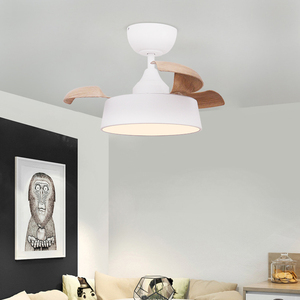 Tuya WiFi tissu <span class=keywords><strong>abat</strong></span>-<span class=keywords><strong>jour</strong></span> moteur à courant continu 22 pouces 3 PC lames corps en fer salon intérieur Led <span class=keywords><strong>ventilateur</strong></span> <span class=keywords><strong>de</strong></span> <span class=keywords><strong>plafond</strong></span> Invisible avec lumières - Product Image 1