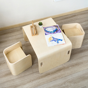 Nouveau ensemble de chaises multifonctions en bois de <span class=keywords><strong>haute</strong></span> qualité pour enfants, tables d'apprentissage pour <span class=keywords><strong>la</strong></span> maison, meubles relax pour bébés, jouets pour garçons et filles - Product Image 3
