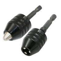 Mandrin de perceuse sans clé mini 0,3-6,5 mm, adaptateur de changement rapide 6,35 mm 1/4 pouce à tige hexagonale, convertisseur, embouts de perceuse électrique, outils de fixation de collet