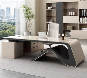 Escritorio Ejecutivo de Madera para Abogado, Estilo Italiano, de Lujo, Moderno, para el Hogar, con Cajón - Product Image 4