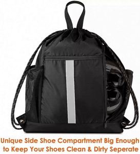 Free Sample Custom Fitness Football Organizer Bag Durable Sport <b>Drawstring</b> Bag Outdoor Gym Basketball <b>Drawstring</b> <b>Backpack</b> - Product Image 4