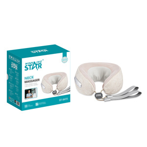 เครื่องนวดคอ Winningstar รูปตัวยู แบบชาร์จไฟได้ พร้อมระบบทำความร้อน นวดคลึง และสั่นสะเทือน สำหรับบรรเทาอาการปวดไหล่และคอ - Product Image 1