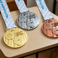 Vente en gros de trophées, médailles et plaques en métal personnalisés à bas prix, médaille de tennis dorée pour le sport