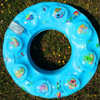 Bouée de natation gonflable pour enfants en PVC épaissi, motif dessin animé, 50-90 cm, double chambre à air, étanche, sûre et durable