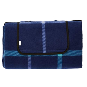 Manta de Picnic Plegable a Cuadros Azules, Rectangular, para Acampar al Aire Libre, para Todas las Estaciones, Impermeable, Resistente a la Humedad, Material Textil - Product Image 1
