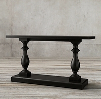 Table console de salon de style américain personnalisée Rhoohill, meubles vintage de style campagnard français, table d'entrée en chêne blanc