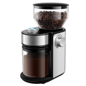 Moulin à café électrique 32 avec affichage, minuteur et broyeur à meules coniques pour grains de café, noir - Product Image 1