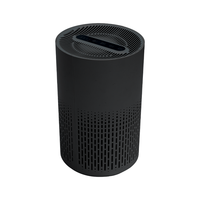 Penjernih Udara Rumah Tangga Desain Baru dengan Kontrol Aplikasi, Pembersih Meja, Filter HEPA 13 Asli, Fungsi Aromaterapi, Warna Hitam