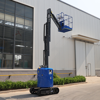 Nacelle élévatrice télescopique CD Crawler 7m 200kg Électrique 48V Batterie 220Ah Entièrement Automatique Double Contrôleur pour Construction et Utilisation Extérieure