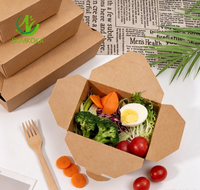 Boîte à repas écologique pour la restauration rapide SUMKOKA BPI Factory, emballage alimentaire en papier kraft à emporter