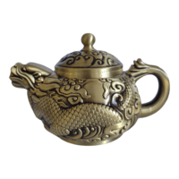Théière Dragon Unique Chinois Vintage en Cuivre une Décoration Créative pour la Maison et le Bureau