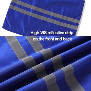 2025 Gilet de sécurité de supermarché bénévole coupe ajustée avec rayures réfléchissantes gilet d'événement d'activité respirant Logo personnalisable - Product Image 3