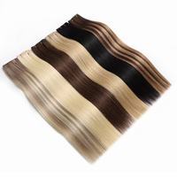 Extensions de cheveux naturels à clipser de qualité supérieure en gros, permanentables, sans perte, pointes pleines, double trame, épaisses, pour tête entière, OEM