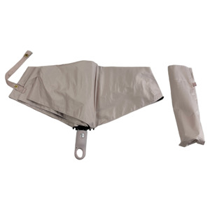 Parapluie de voyage ultra-léger, pliable en trois sections, classique, à six baleines, entièrement automatique, avec revêtement noir anti-UV, idéal pour les cadeaux d'affaires - Product Image 5