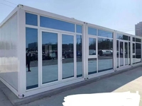 Maison conteneur économique moderne, résistante aux ouragans, à panneaux sandwich, en kit, installation rapide, portable, pour salon, entrepôt ou bureau