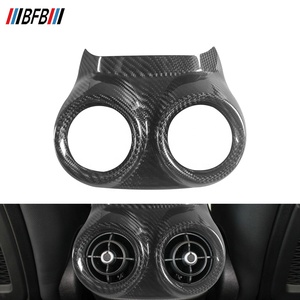 Cubierta de Ventilación de Aire Acondicionado Trasero de Fibra de Carbono Real para <span class=keywords><strong>Alfa</strong></span> <span class=keywords><strong>Romeo</strong></span> <span class=keywords><strong>Stelvio</strong></span> 2017-2024 - Product Image 2