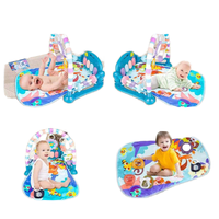 Tapis de jeu musical et éducatif pour bébé 6M+ avec piano lumineux et tapis d'exercice souple, épaisseur 2cm