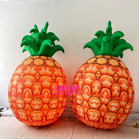 Modèle de fruit gonflable d'ananas gonflable de haute qualité pour la décoration