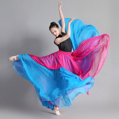 QUgaoSAN Jupe En Mousseline De Soie à Lacets Pour Danse Ballet - Justaucorps Adulte Et Enfant, Mini Jupe Femme Et Fille
