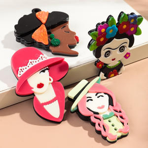 おしゃれで安い！ キャラクターデザイン 複数イメージ 高品質 レディース アクリルブローチ - Product Image 5