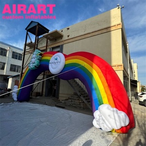 Arco gonfiabile dell'arcobaleno della decorazione di evento, nuvola gonfiabile dell'arco dell'arcobaleno per la visualizzazione - Product Image 6