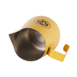 450毫升高品质时尚风格咖啡黄色牛奶罐不锈钢水罐咖啡拿铁牛奶罐 - Product Image 5